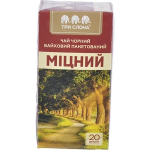 Чай Три Слона Міцний чорний 20шт