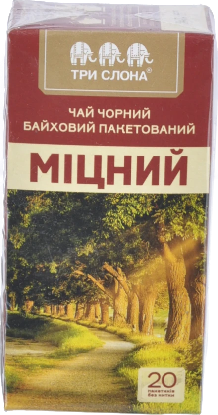 Чай Три Слона Міцний чорний 20шт