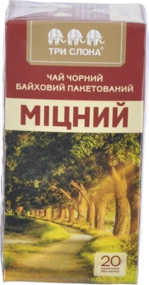 Чай Три Слона Міцний чорний 20шт