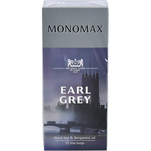 Чай Monomax Earl Grey чорний цейлонський 25 пакетиків
