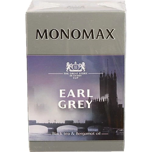 Чай чорний цейлонський байховий листовий з бергамотом Earl Grey Monomax к/у 90г