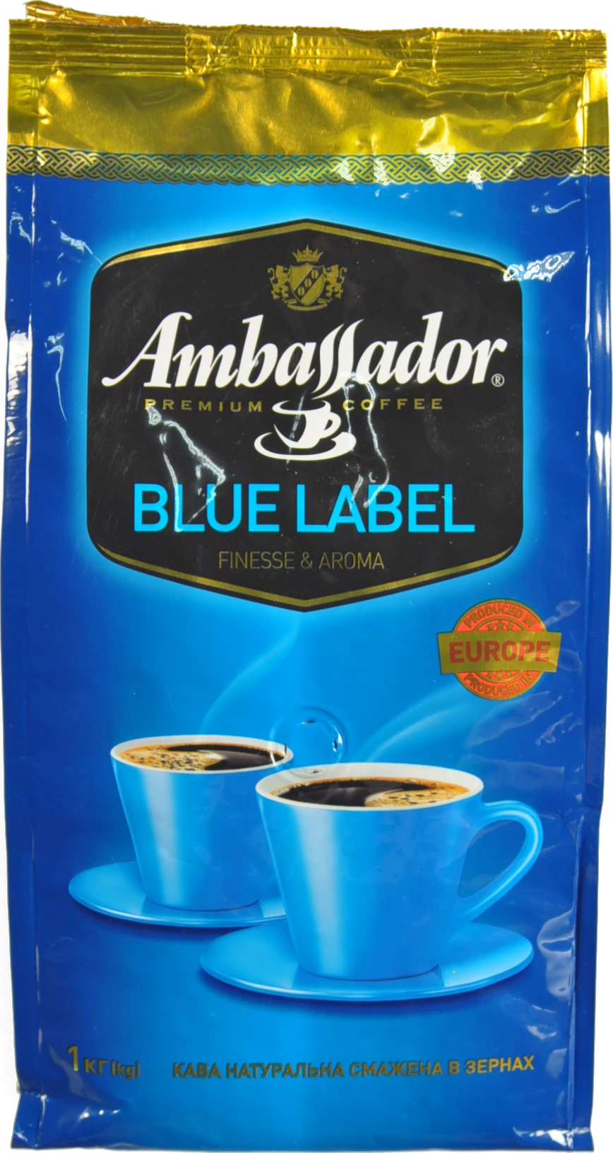 Кава Ambassador 1кг blue label зерно м.у