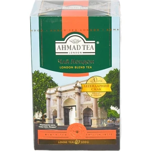 Чай чорний байховий листовий London Ahmad Tea к/у 100г