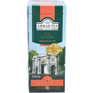 Чай чорний байховий дрібний Лондон Ahmad Tea к/у 25х2г