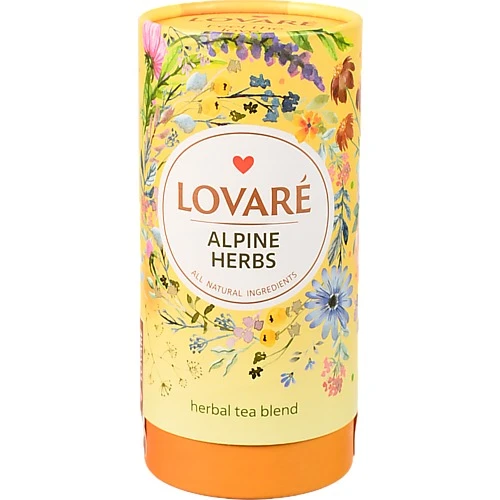 Чай Lovare 80г альпійські трави тубус