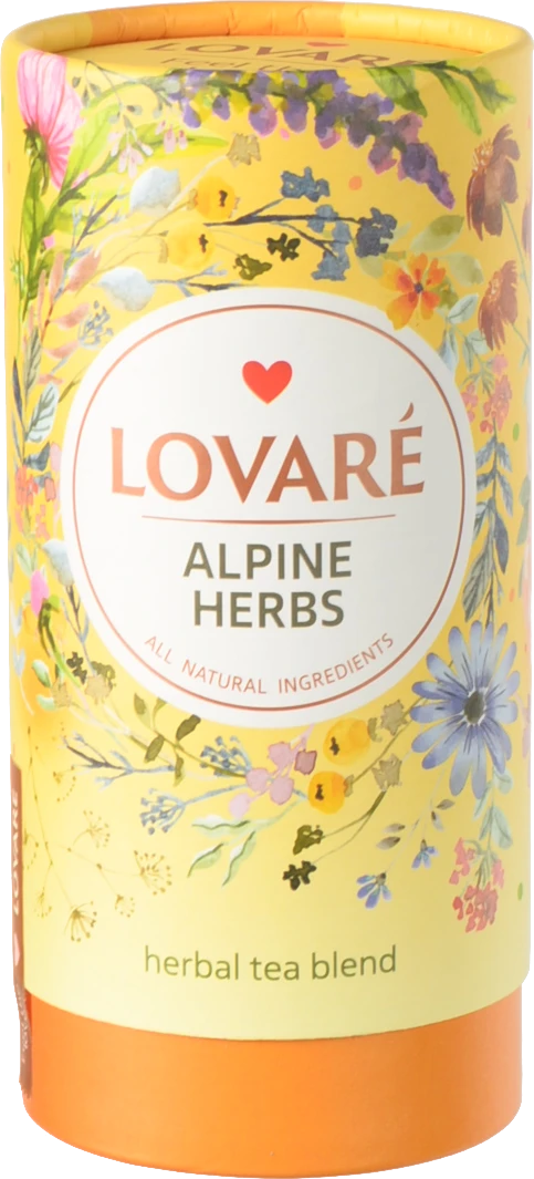Чай Lovare 80г альпійські трави тубус