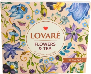 Набір чаїв Flowers&Tea Lovare 60 пакетиків