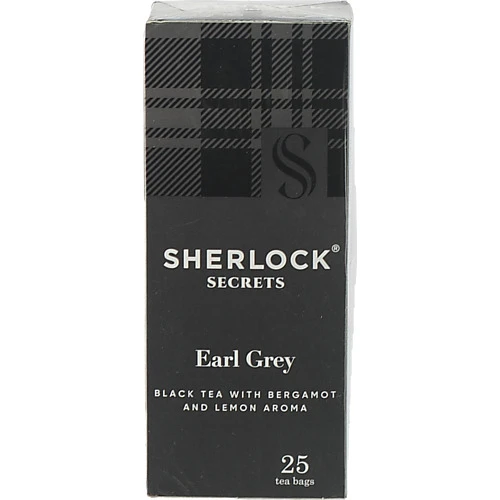 Чай чорний байховий Earl Grey Sherlock Secrets к/у 25х2г