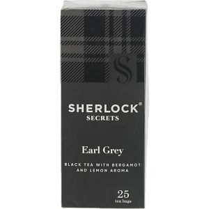 Чай чорний байховий Earl Grey Sherlock Secrets к/у 25х2г