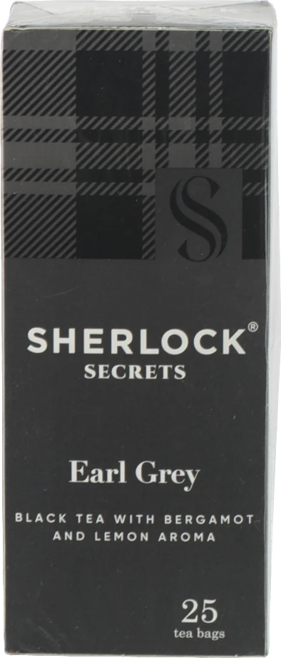 Чай чорний байховий Earl Grey Sherlock Secrets к/у 25х2г