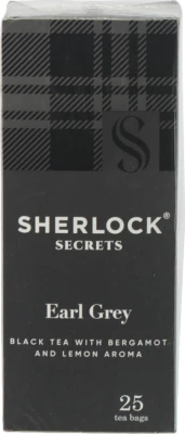 Чай чорний байховий Earl Grey Sherlock Secrets к/у 25х2г