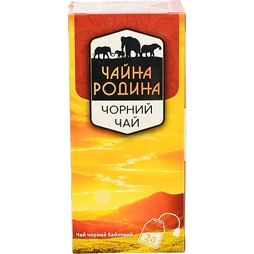 Чай чорний байховий дрібний Чайна родина к/у 20х1.5г