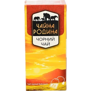 Чай чорний байховий дрібний Чайна родина к/у 20х1.5г