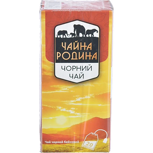 Чай чорний байховий дрібний Чайна родина к/у 20х1.5г