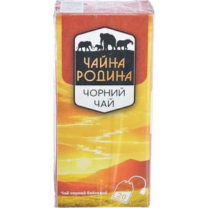 Чай чорний байховий дрібний Чайна родина к/у 20х1.5г