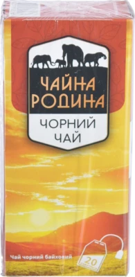Чай чорний байховий дрібний Чайна родина к/у 20х1.5г