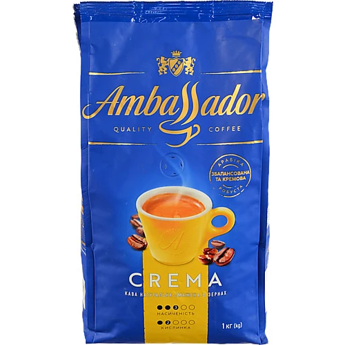 Кава Ambassador Crema зерна 1кг