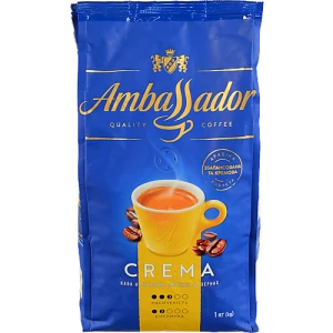 Кава Ambassador Crema зерна 1кг