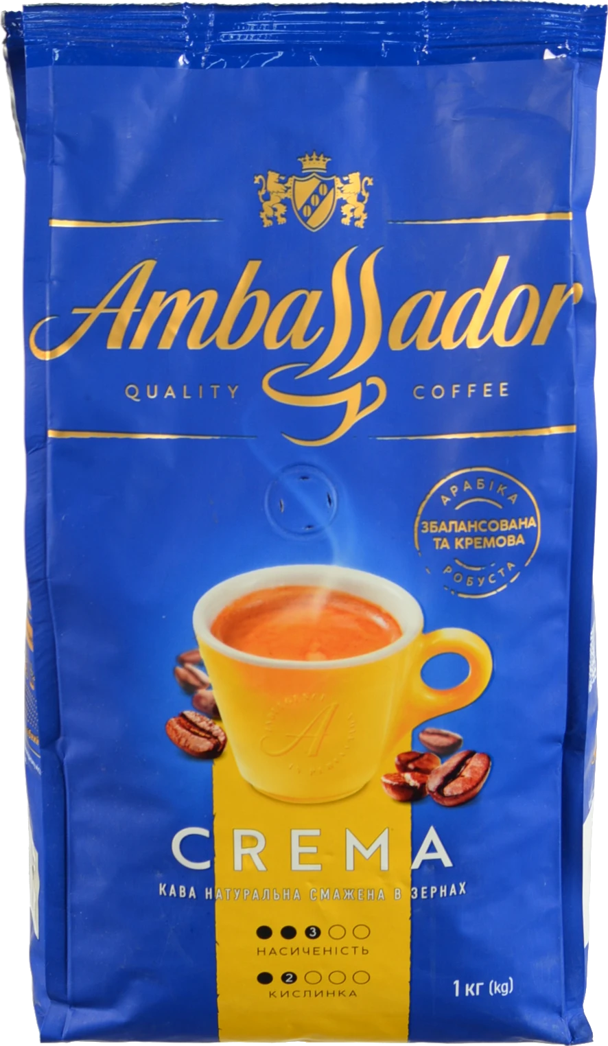 Кава Ambassador Crema зерна 1кг