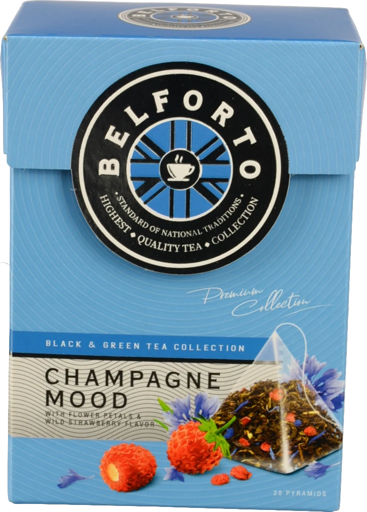 Чай Belforto 20п пелюстки квітів аромат суниці