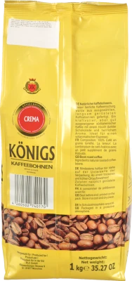 Кава Konigs Crema 1кг зернах
