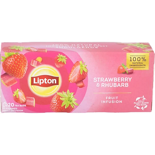 Чай Lipton 20п суміш фруктова полуниця ревінь