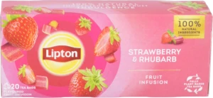 Чай Lipton 20п суміш фруктова полуниця ревінь