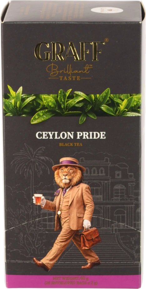 Чай чорний байховий Ceylon pride Graff к/у 20х2г