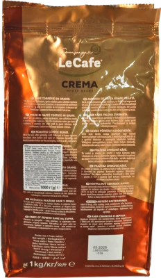 Кава Le Cafe 1кг crema зерно
