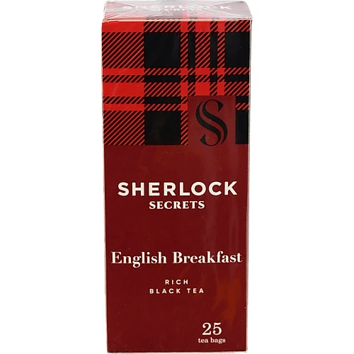 Чай чорний байховий English Breakfast Sherlock Secrets к/у 25х2г