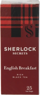 Чай чорний байховий English Breakfast Sherlock Secrets к/у 25х2г