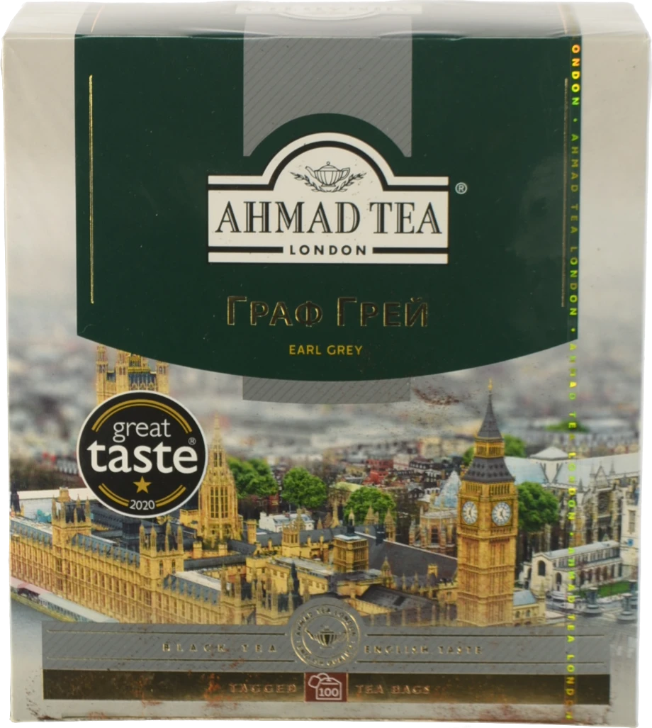 Чай Ахмад 100 пакетиків Earl Grey