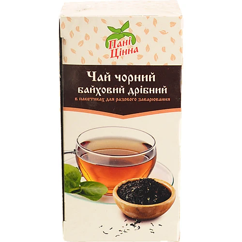 Чай Пані Цінна 20п чорний байховий дрібний
