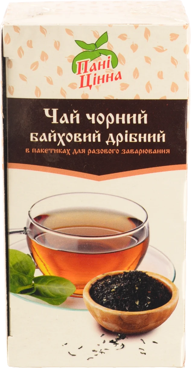 Чай Пані Цінна 20п чорний байховий дрібний