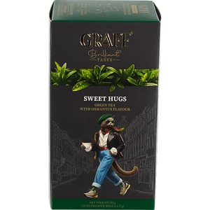 Чай Graff 20п солодкі обійми зелений байховий аромат османтусу