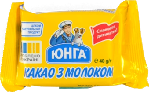 Какао з молоком Юнга м/у 40г
