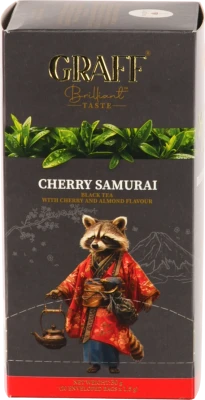 Чай Graff Cherry Samurai чорний 20 пакетиків