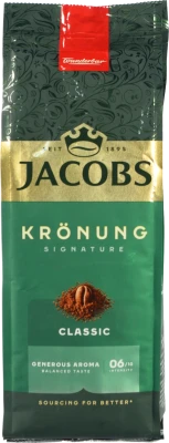 Кава натуральна смажена мелена Classic Kronung Jacobs м/у 200г