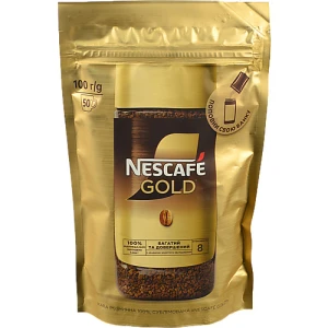 Кава розчинна сублімована Gold Nescafe д/п 100г