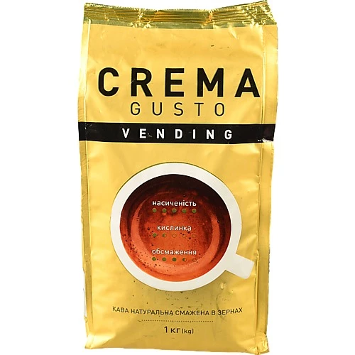 Кава натуральна смажена в зернах Crema Gusto Ambassador м/у 1кг