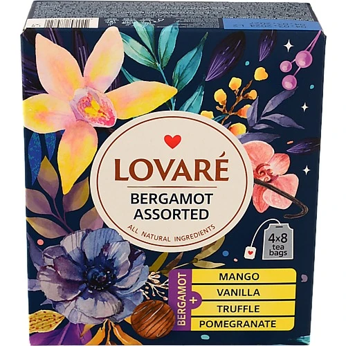 Чай чорний Bergamot Assorted Lovare к/у 32х2г
