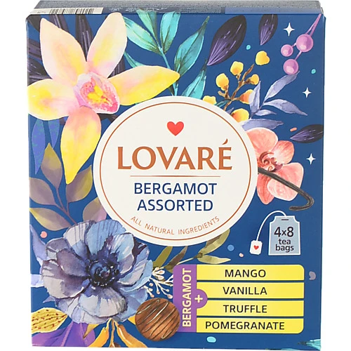 Чай чорний Bergamot Assorted Lovare к/у 32х2г