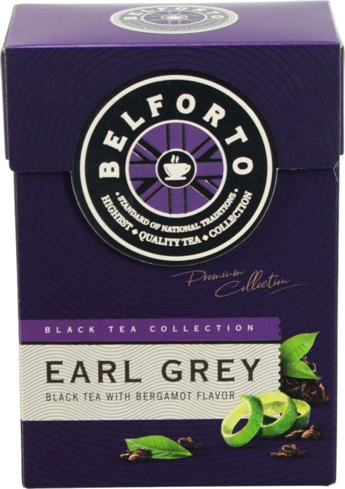 Чай Belforto 90г чорний листовий з бергамотом