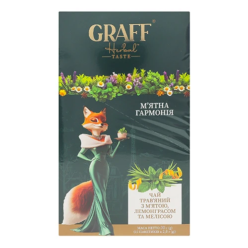Чай Graff 15п мятна гармонія травяний кадді