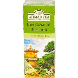 Чай зелений китайський байховий дрібний Ahmad Tea к/у 25х1.8г