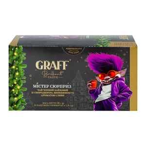 Чай Graff 20п Містер Сюрприз чорний аромат сливи купити в Одесі за