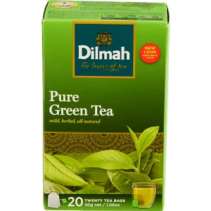 Чай зелений байховий Pure Green Dilmah к/у 20х1.5г