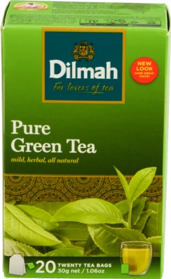 Чай зелений байховий Pure Green Dilmah к/у 20х1.5г