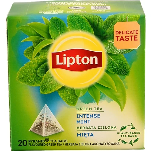 Чай зелений Lipton Intense Mint 20 пакетиків