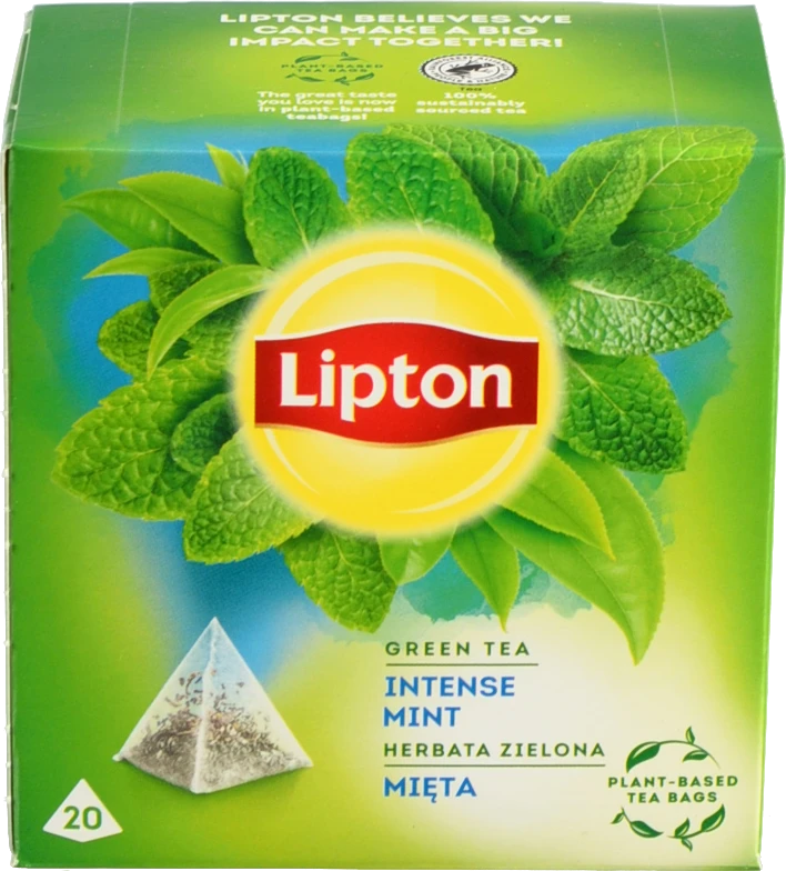 Чай зелений Lipton Intense Mint 20 пакетиків